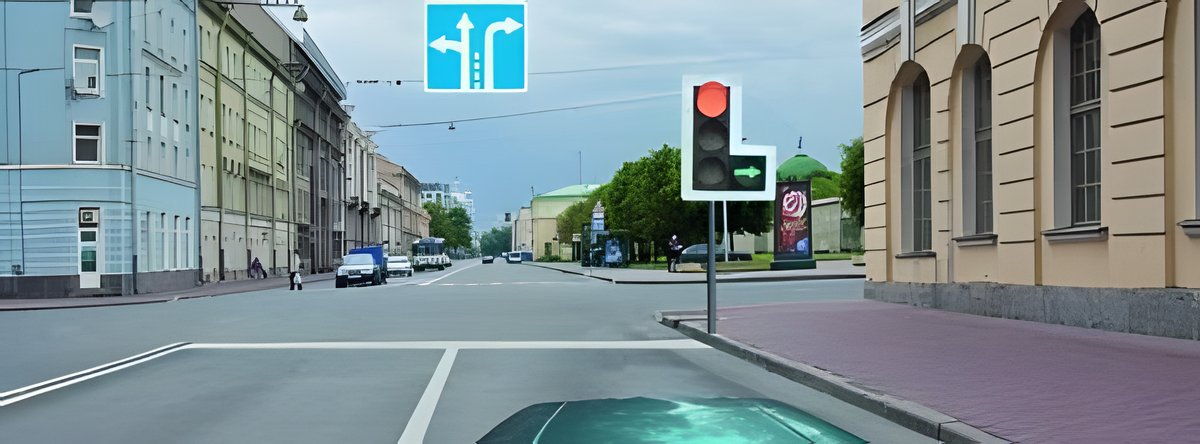Illustration for the question: Proceeding straight ahead from the indicated lane is: