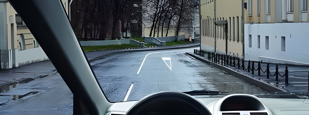Illustration for the question: This triangular pavement marking indicates: