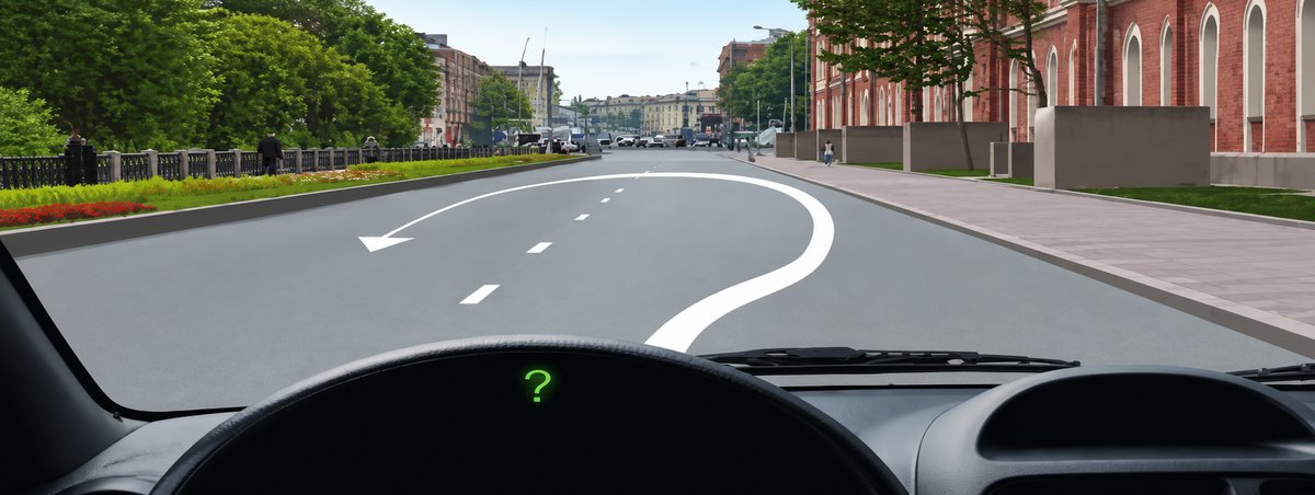 Illustration for the question: Which turn signals must you use when making a U-turn along the indicated path?