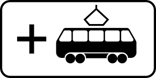 Road sign 8.21.3 “Type of public transport vehicle”